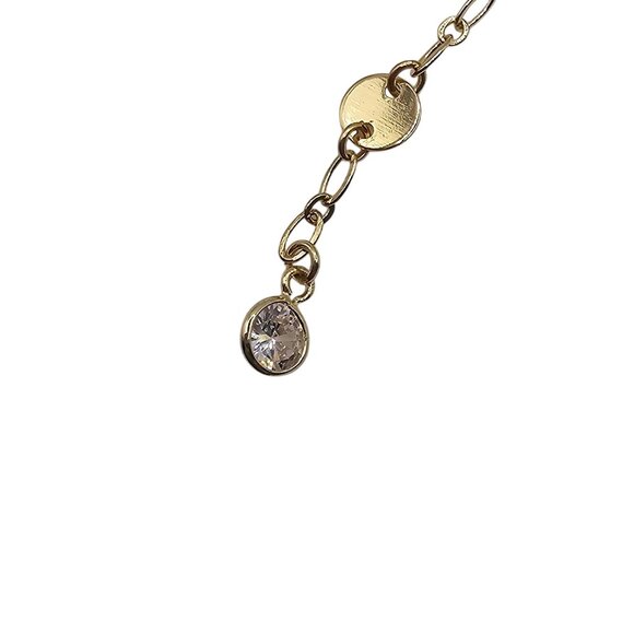 Ettika 18K Gold Plated Falling Chain Drop Boho Stmt Modern Chic Elegant Necklace - Picture 12 of 16